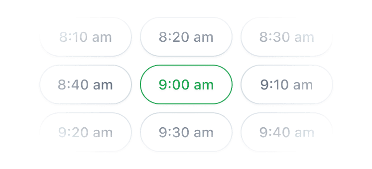 Book a time that fits your Tuesday