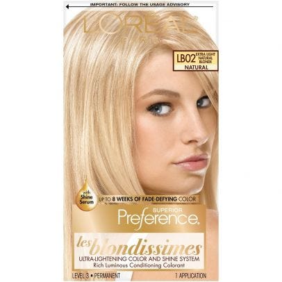 Preference Hair Color, Natural, Extra Light Natural Blonde LB02 1 ...